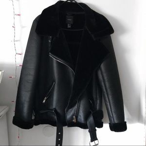 Faux leather jacket